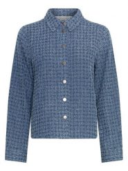 MOSS COPENHAGEN Bluzka "Ibo" w kolorze niebieskim rozmiar: XS. Niebieskie bluzki damskie Moss Copenhagen, xs, bez wzorów, z bawełny, bez kołnierzyka, bez ramiączek. Za 169.67 zł.