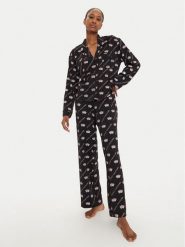 Juicy Couture Piżama Estelle & Nolan JCLPJ224510 Czarny Relaxed Fit. Czarne piżamy damskie Juicy Couture, bez wzorów, z syntetyku, bez ramiączek. Za 319.99 zł.