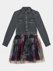 Guess Sukienka codzienna J3BK18 D4VS0 Kolorowy Regular Fit. Sukienki dziewczęce Guess, z aplikacjami, z bawełny, bez ramiączek, proste. Za 419.99 zł.