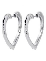 L'Atélier Précieux Srebrne kolczyki-kreole rozmiar: onesize. Szare kolczyki damskie l'Atelier precieux, srebrne. Za 173.99 zł.