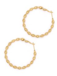 MOODE Kolczyki-kreole "Cosette" rozmiar: onesize. Żółte kolczyki damskie MOODE, ze stali. Za 96.37 zł.