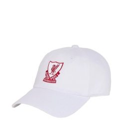 CZAPKA Z DASZKIEM LIVERPOOL FC. Białe czapki z daszkiem damskie Adidas, bez wzorów, z bawełny. Za 129.00 zł.