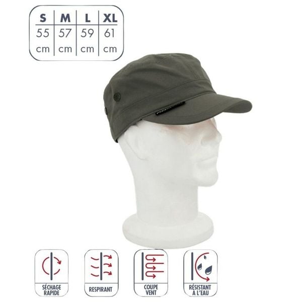 Czapka przeciwdeszczowa Élémenterre Gull. Brązowe czapki damskie Elementerre, bez wzorów. Za 132.50 zł.