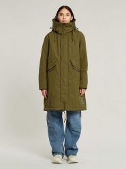 G-Star Parka w kolorze khaki rozmiar: XL. Brązowe parki damskie G-Star, xl, bez kaptura. Za 440.28 zł.