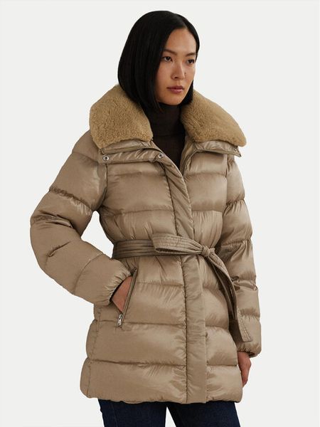 LAUREN RALPH LAUREN Kurtka puchowa 297957500001 Beżowy Regular Fit. Brązowe kurtki damskie Lauren Ralph Lauren, xl, bez wzorów, z puchu, bez kaptura. Za 1,149.00 zł.