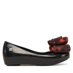 Baleriny Melissa. Czarne baleriny dziewczęce Melissa, bez wzorów, bez obcasa, bez zapięcia. Za 199.99 zł.