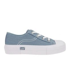 Buty trampki Lee Isla C 50251001 21H niebieskie. Niebieskie trampki damskie bez wzorów, z gumy, bez zapięcia. Za 213.08 zł.