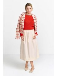 Rich & Royal Sweter w kolorze czerwonym rozmiar: L. Czerwone swetry klasyczne damskie Rich & Royal, l, z bawełny, bez kołnierzyka. Za 179.64 zł.