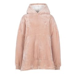 Trespass Cosiness – obszerna bluza z kapturem At300 Misty Rose. Brązowe bluzy damskie Trespass, bez wzorów, z polaru, z kapturem. Za 305.99 zł.