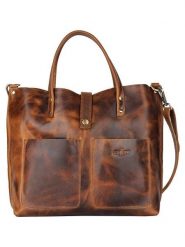 SPARWELL Skórzany shopper bag "Juana" w kolorze jasnobrązowym - 42 x 31 x 12 cm rozmiar: onesize. Brązowe shopper bag SPARWELL, bez wzorów, z materiału, przez ramię, bez dodatków. Za 249.45 zł.