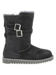 NICEBAY Skórzane kozaki zimowe "Mells Waterproof" w kolorze szarym rozmiar: 36. Szare kozaki damskie NICEBAY, na zimę, z materiału, bez obcasa, bez zapięcia. Za 153.71 zł.