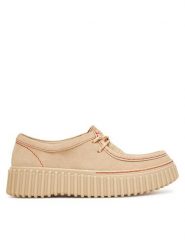 Clarks Półbuty Torhill Bee 26181191 Écru. Półbuty damskie Clarks, bez wzorów, ze skóry, bez obcasa, na płaskiej podeszwie, bez zapięcia. Za 289.99 zł.