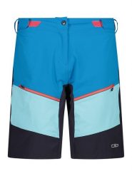 Cmp Bermudy funkcyjne 3w1 w kolorze niebiesko-czarnym rozmiar: 36. Niebieskie spodnie dresowe damskie CMP, bez wzorów, z materiału. Za 110.04 zł.