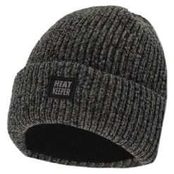 Damska czapka termoaktywna Heatkeeper Chenille ciemnoszara. Szare czapki damskie HEAT KEEPER, bez wzorów, z dzianiny. Za 99.78 zł.