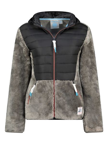 Canadian Peak Kurtka polarowa "Typologieak" w kolorze szaro-czarnym rozmiar: L. Szare kurtki damskie Canadian Peak, l, bez wzorów, z materiału, bez kaptura. Za 139.87 zł.