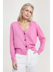 Josephine & Co Kardigan "August" w kolorze jasnoróżowym rozmiar: M. Różowe kardigany damskie Josephine & Co, m, bez wzorów, z wełny. Za 224.52 zł.