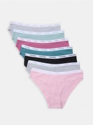 Bawełniane majtki typu figi 7 pack - wielobarwny. Figi Sinsay, bez wzorów, z bawełny. Za 35.99 zł.