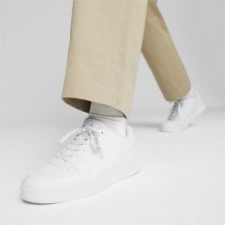 Sneakersy unisex Caven 2.0 PUMA White Silver Metallic. Białe obuwie sportowe damskie Puma, z gumy, bez zapięcia, trekkingowe. Za 200.00 zł.