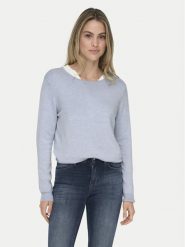 ONLY Sweter Venice 15333989 Błękitny Regular Fit. Niebieskie swetry klasyczne damskie Only, s, z wiskozy, bez kołnierzyka. Za 99.99 zł.