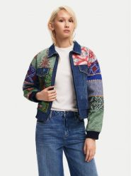 Desigual Kurtka jeansowa Amsterdam 24WWED32 Kolorowy Regular Fit. Kurtki damskie Desigual, s, bez wzorów, z bawełny, bez kaptura. Za 449.99 zł.