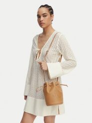 Calvin Klein Torebka Bold Ck Small LV04F3640G Beżowy. Brązowe torebki klasyczne damskie Calvin Klein, ze skóry, bez dodatków. Za 409.99 zł.