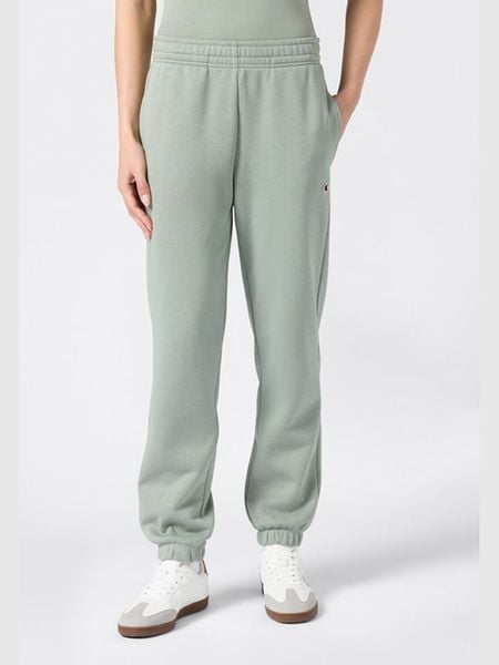 Champion Spodnie dresowe w kolorze zielonym rozmiar: S. Zielone spodnie dresowe damskie Champion, s, bez wzorów, z bawełny. Za 118.01 zł.