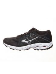 Mizuno Buty "Wave Equate 6" w kolorze czarnym do biegania rozmiar: 37. Czarne obuwie sportowe damskie Mizuno, z materiału, bez zapięcia, do biegania. Za 270.45 zł.