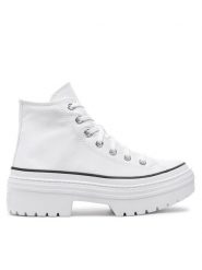 Converse Trampki Chuck Taylor All Star Lugged Heel Platform A10364C Biały. Białe trampki damskie Converse, bez wzorów, z materiału, bez zapięcia. Za 269.99 zł.