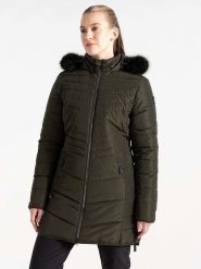 Dare 2b Płaszcz pikowany "Striking IIII" w kolorze khaki rozmiar: 36. Brązowe płaszcze damskie Dare 2b, bez wzorów, bez kaptura. Za 289.88 zł.