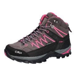 Buty damskie trekkingowe CMP Rigel wodoodporne. Czarne obuwie trekkingowe damskie CMP, ze skóry, bez zapięcia. Za 392.01 zł.