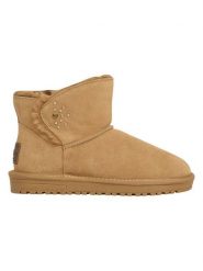 Pepe Jeans FOOTWEAR Skórzane botki zimowe w kolorze jasnobrązowym rozmiar: 36. Brązowe botki damskie Pepe Jeans FOOTWEAR, na zimę, z jeansu, bez obcasa, bez zapięcia. Za 123.25 zł.