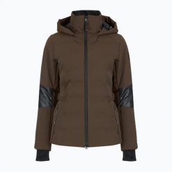 Kurtka narciarska damska BOGNER FIRE+ICE Cadja 2. Brązowe kurtki damskie na zimę, l, bez wzorów, z elastanu, bez kaptura. Za 2,499.00 zł.