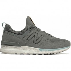 New Balance WS574PMB. Brązowe obuwie sportowe damskie New Balance, z materiału. W wyprzedaży za 299.99 zł.