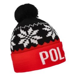 Czapka zimowa Polska KEEZA śnieżynki. Czapki damskie KEEZA, na zimę, bez wzorów. Za 58.00 zł.