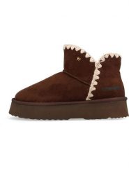 Wrangler Botki zimowe "Elsa" w kolorze brązowym rozmiar: 39. Brązowe botki damskie Wrangler, na zimę, bez obcasa, na platformie, bez zapięcia. Za 198.10 zł.