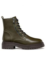 Geox Trapery D Iridea D16HRF 00039 C3009 Zielony. Zielone trapery damskie Geox, ze skóry, bez zapięcia. Za 589.99 zł.