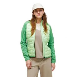 Kurtka Peak Performance puchowa damska Helium Down Hybrid Jacket zielona - S. Zielone kurtki damskie Peak Performance, s, bez wzorów, z puchu, bez kaptura. W wyprzedaży za 879.00 zł.