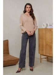 Soft Cashmere Sweter w kolorze beżowym rozmiar: 34/36. Brązowe swetry klasyczne damskie Soft Cashmere, z kaszmiru, bez kołnierzyka. Za 104.99 zł.