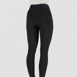 Damskie legginsy jeździeckie z pełną przyczepnością EQPRO Perfection EP. Czarne legginsy damskie HORKA, bez wzorów, z dzianiny. Za 362.00 zł.