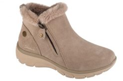 Buty zimowe damskie, Easy Going - High Zip 2. Brązowe obuwie trekkingowe damskie Skechers, z materiału, bez zapięcia. Za 379.99 zł.