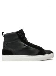 Hugo Sneakersy Morrie 50529802 10263296 01 Czarny. Czarne obuwie sportowe damskie Hugo, ze skóry, bez zapięcia. Za 409.99 zł.
