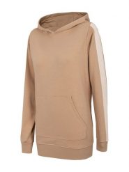4F Bluza w kolorze jasnobrązowym rozmiar: XS. Brązowe bluzy damskie 4F, xs, bez wzorów, z kapturem. Za 142.95 zł.