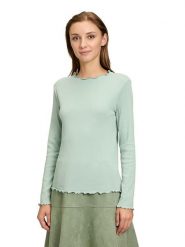 CARTOON Koszulka w kolorze miętowym rozmiar: 46. Niebieskie koszulki damskie Cartoon, bez wzorów, bez kołnierzyka, bez ramiączek. Za 69.99 zł.