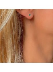 DIA DIAMONDS Pozłacane kolczyki-wkrętki ze szmaragdami rozmiar: onesize. Zielone kolczyki damskie DIA DIAMONDS, z szmaragdem, pozłacane. Za 83.95 zł.