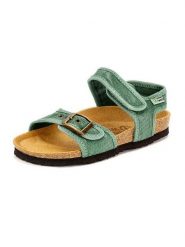 Natural world Sandały w kolorze zielonym rozmiar: 31. Zielone sandały damskie Natural World, bez wzorów, z otwartym noskiem, bez obcasa, bez zapięcia. Za 121.99 zł.