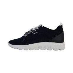 Tenisówki Geox Model D Spherica Kolor Niebieski. Niebieskie obuwie sportowe damskie Geox, bez wzorów, bez zapięcia. Za 359.99 zł.