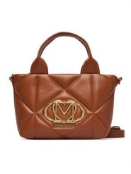 LOVE MOSCHINO Torebka JC4255PP0PLC0208 Brązowy. Brązowe kuferki damskie Love Moschino, ze skóry, bez dodatków. Za 949.99 zł.