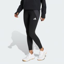 Legginsy do ćwiczeń TECHFIT Color Block 7/8. Czarne legginsy damskie Adidas, bez wzorów. Za 219.00 zł.