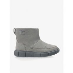 Buty zimowe damskie Sorel Explorer III Slip-On WP. Czarne obuwie trekkingowe damskie Sorel, bez zapięcia. Za 424.99 zł.
