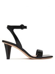 AGL Sandały Celia D689006PCPLUME0000 Czarny. Czarne sandały damskie AGL, bez wzorów, ze skóry, bez obcasa, na słupku, bez zapięcia. Za 1,739.00 zł.